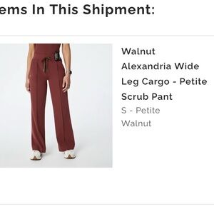 Figs Alexandria Pants in Walnut PETITE SMALL
